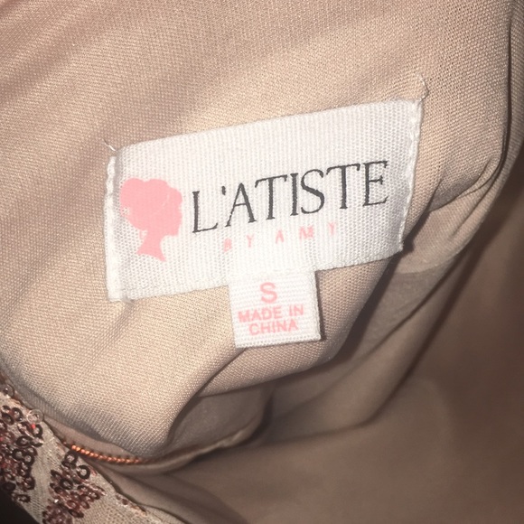 L’atiste Gold Sequin Dress - Picture 3 of 3